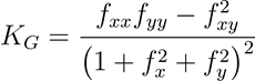 معادلة انحناء غاوسي