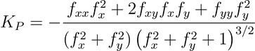 معادلة الانحناء الجانبي (خط الانحدار العمودي)