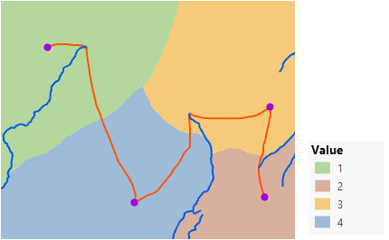 خريطة لشبكة مثالية عبر تخصيص المسافة
