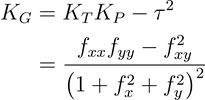 المعادلة الاندماجية لانحناء غاوسي