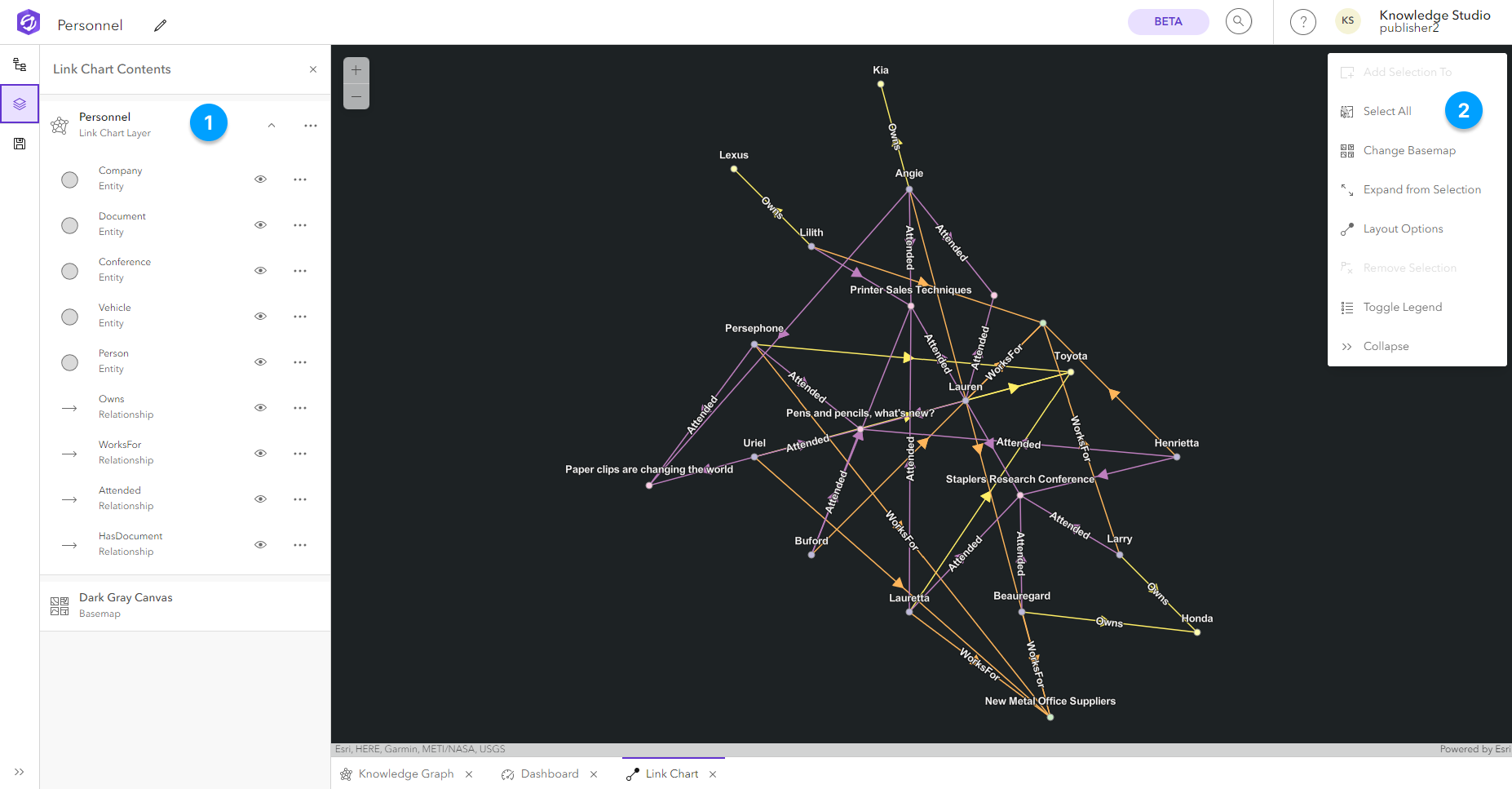 Schema des Verbindungsdiagramm-Inhaltselements