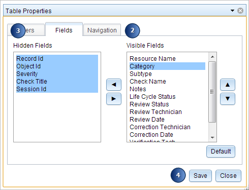 Customizing the Reviewer table