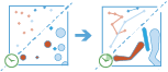 Workflow-Diagramm des Werkzeugs "Spuren rekonstruieren"