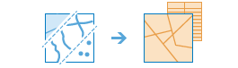 Workflow-Diagramm des Werkzeugs "Layer anreichern"