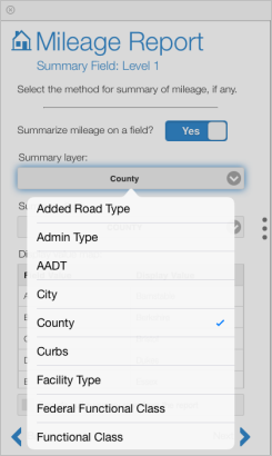 Choose the summary layer