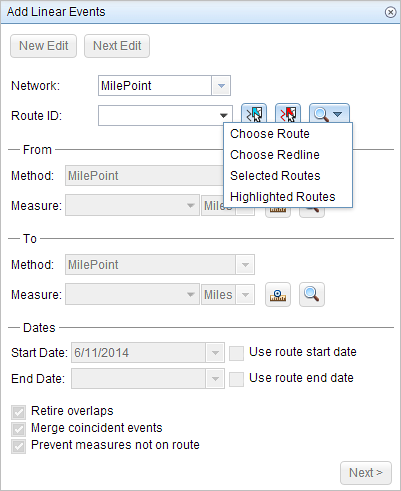 Selecting routes