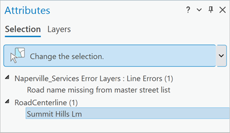 Summit Hills Lm layer selected in the Attributes pane