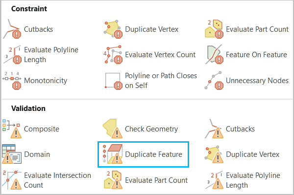 Duplicate Feature check in the Ready to Use Rules gallery