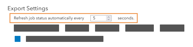 Option to configure automatic job status refresh