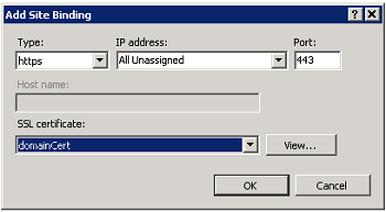 Add Site Binding in IIS Manager.