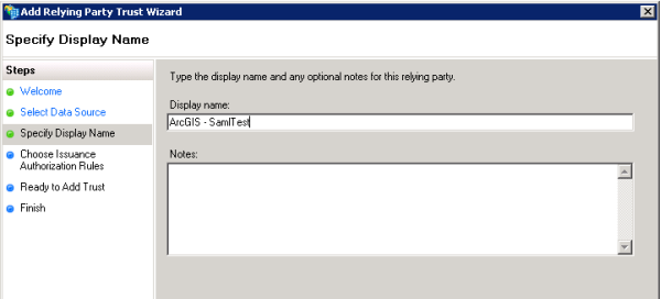 Example display name for URL or file data source