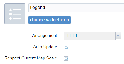 Legend configuration