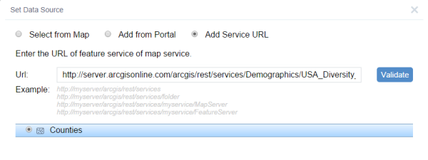 Set data source