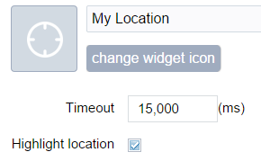 My location configuration