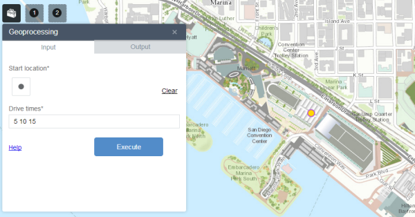 Geoprocessing geometry input