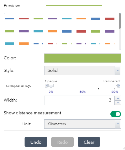 Line symbol editor