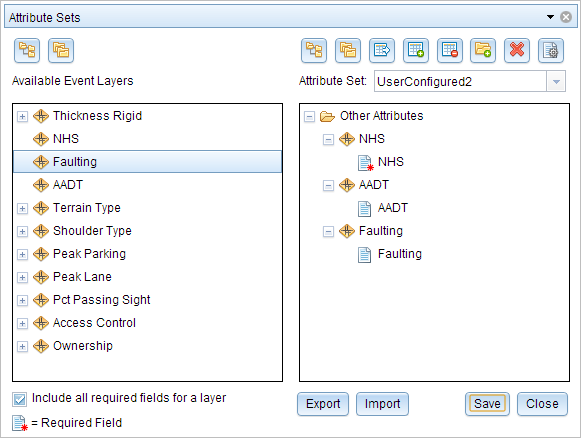 Additional attribute fields