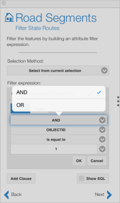 Adding a second attribute selection clause