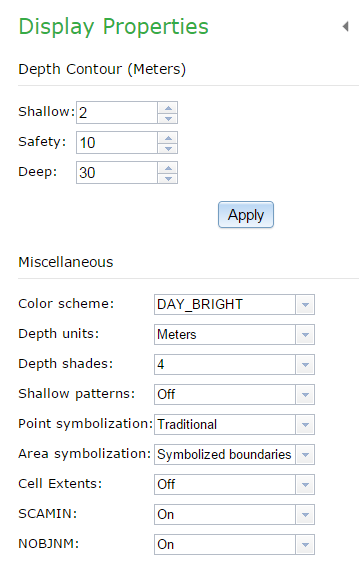 Display properties