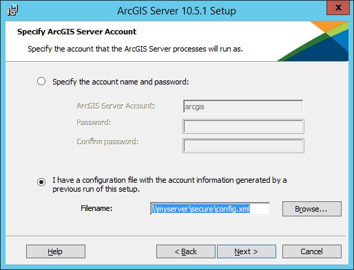 Import a server configuration file