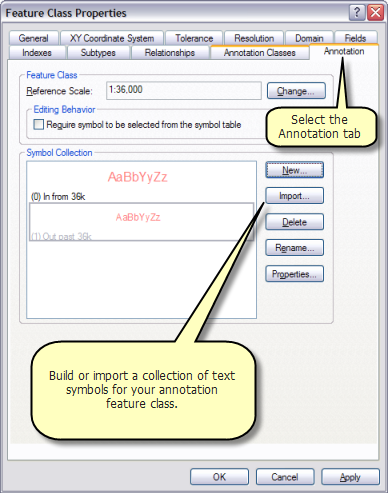 Building a symbol collection for annotation