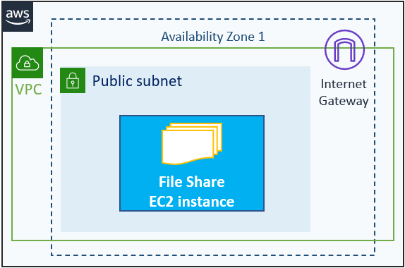 An EC2 instance in the same VPC as the rest of the deployment to use as the deployment's file share