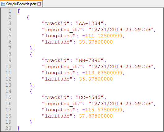 Json With Multiple Arrays Example