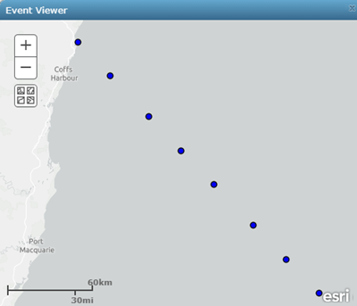 GeoEvents viewed in Event Viewer