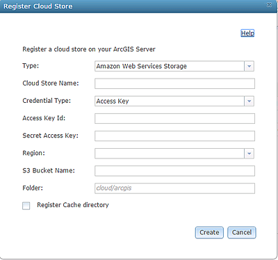 Registrar un almacén en la nube