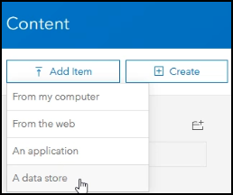 Agregar el almacén en la nube como elemento de data store en el portal