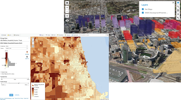 Ejemplo de mapa y escena