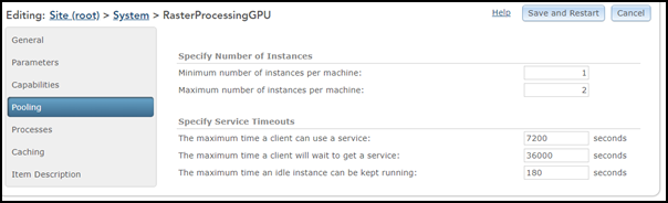 Configuration du traitement raster du GPU