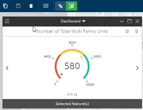 Dashboard with Multi—Select tool (Sélection multiple du tableau de bord avec l’outil de sélection multiple)