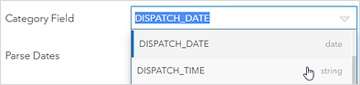 Type de champ des données de date