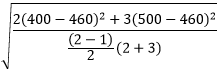 Ecart type pondéré des lignes