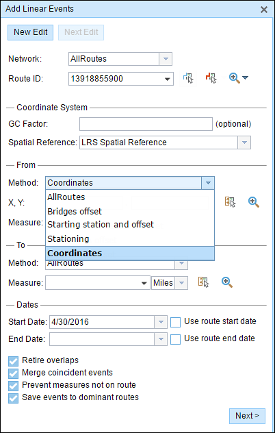 Choose Coordinates