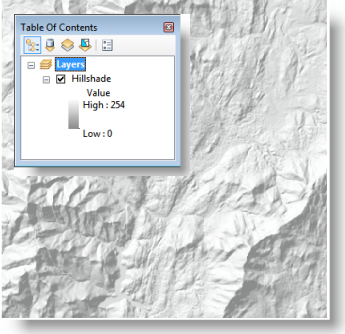 Fond de carte Stowe Hillshade