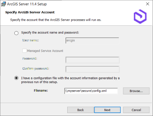 Importez un fichier de configuration du serveur.