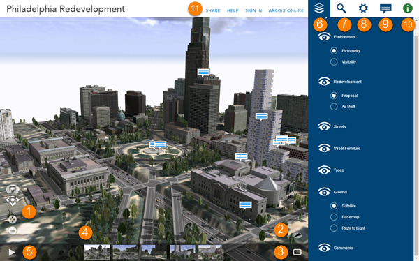 Visualizzatore Web CityEngine