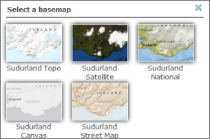 Galleria di mappe di base personalizzata