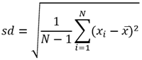 Equazione deviazione standard