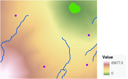 Mappa di accumulo distanza dal nuovo parco