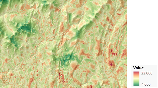 Mappa della superficie di costo finale