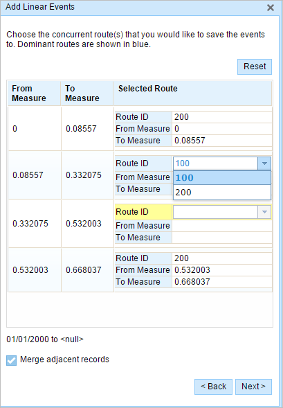 Software-selected dominant route