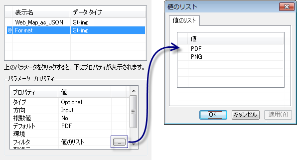 Format パラメーター