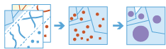 Diagram procedury wykonywania zadań narzędzia Połącz obiekty