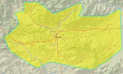 Mapa identyfikująca przepływ uczniów w celu dotarcia do szkoły