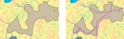 Ścieżki łączące w regionie