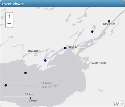 Просмотр GeoEvents в Event Viewer