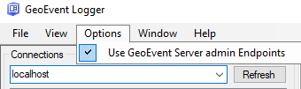 Опции GeoEvent Logger